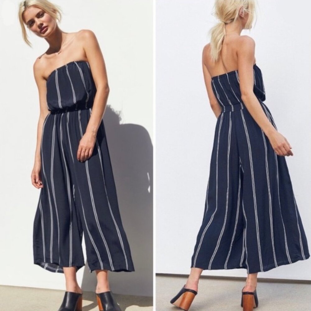 Silence + Noise Jackson Strapless Culotte Jumpsuit XS
